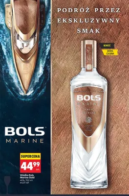 Wódka Bols Marine Gold 40% promocja w Biedronka
