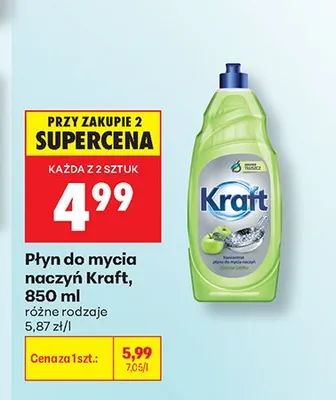 Płyn do mycia naczyń Kraft promocja w Biedronka