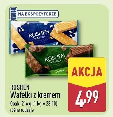 Wafelki z kremem promocja w Aldi