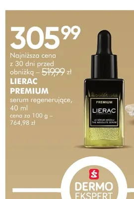 Serum regenerujące Lierac Premium promocja w Super-Pharm