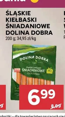 Śląskie kiełbaski śniadaniowe Dolina Dobra promocja w Stokrotka