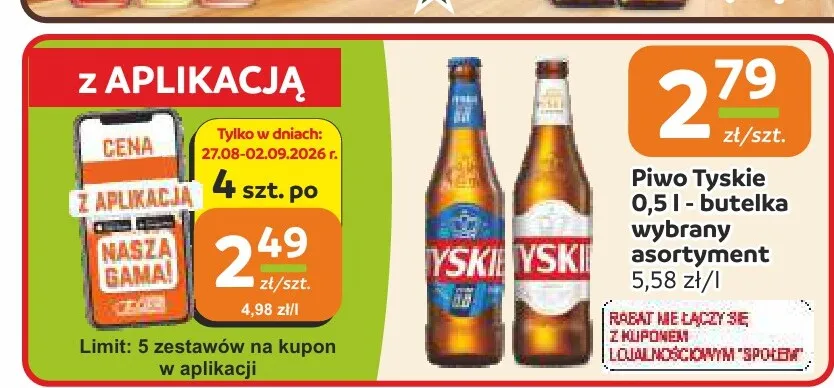 Piwo Tyskie Gronie promocja w Społem Częstochowa