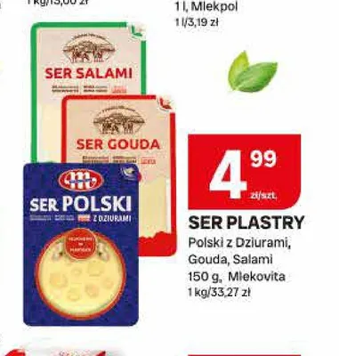 Ser w plastrach Polski z Dziurami Mlekovita promocja w Chorten