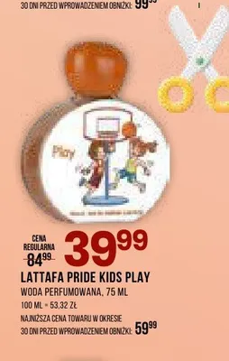 Woda perfumowana Lattafa Pride Kids Play promocja w Drogerie Natura