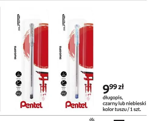 Długopis Pentel niebieski kolor tuszu promocja w Empik