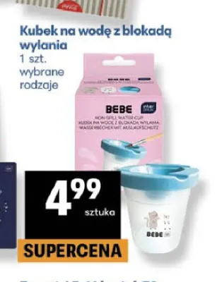 Kubek na wodę z blokadą wylania Bebe promocja w Delikatesy Centrum