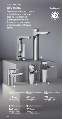 Bateria umywalkowa niska GoodHome promocja w Castorama