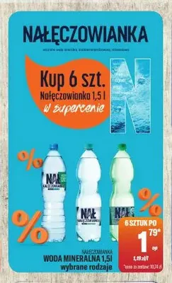 Woda mineralna niegazowana Nałęczowianka promocja w Tomi Markt