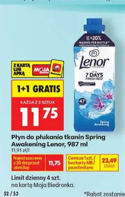 Płyn do płukania tkanin Lenor Spring Awakening promocja w Biedronka