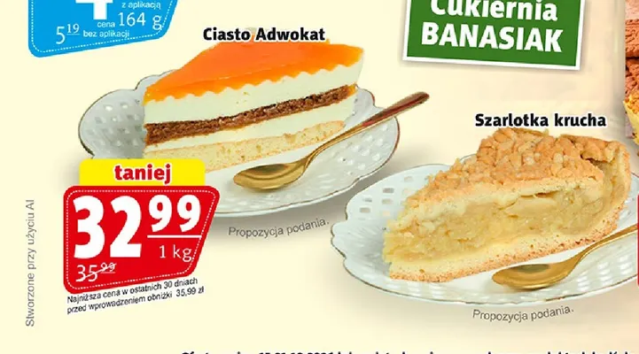 Ciasto Adwokat Cukiernia Banasiak promocja w Prim Market