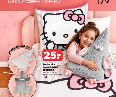 Poduszka dekoracyjna szczurek promocja w Netto