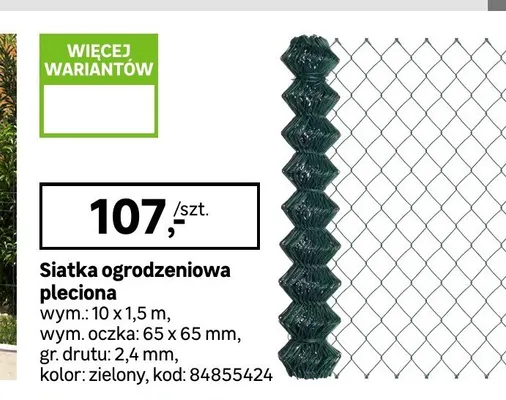 Siatka ogrodzeniowa pleciona promocja w Leroy Merlin