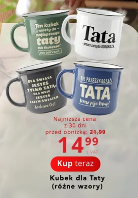 Kubek dla Taty promocja w Poczta Polska