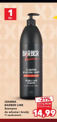 Szampon do włosów i brody Joanna Barber Line promocja w Kaufland