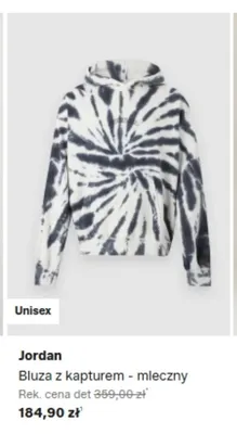 Bluza z kapturem Jordan mleczny promocja w Lounge by Zalando