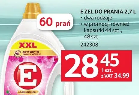 Żel do prania E XXL 2,7l promocja w Selgros