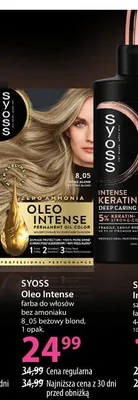 Farba do włosów Syoss Oleo Intense 8_05 beżowy blond promocja w Hebe