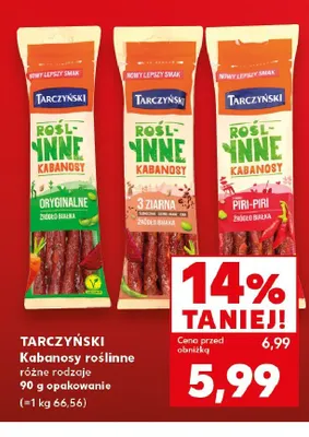 Kabanosy roślinne Tarczyński Oryginalne promocja w Kaufland
