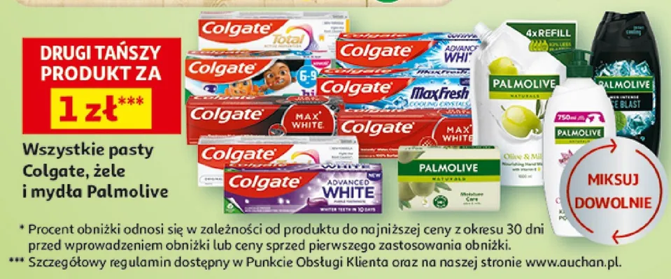 Żel do zębów Colgate promocja w Auchan