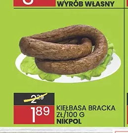 Kiełbasa Bracka Nikpol promocja w Wafelek