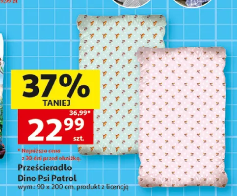 Prześcieradło Dino Psi Patrol promocja w Auchan