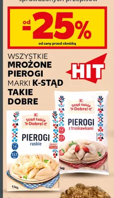 Mrożone pierogi marki K-Stąd Takie Dobre promocja w Kaufland