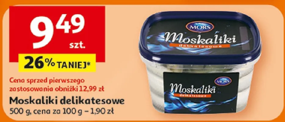 Moskaliki delikatesowe promocja w Auchan