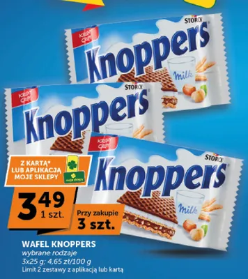 Wafel Knoppers 3-pak promocja w Euro Sklep