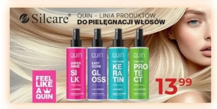 Produkty do pielęgnacji włosów Silcare Quin promocja w Drogerie Laboo