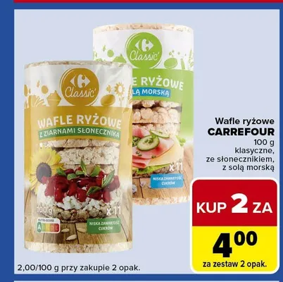 Wafle ryżowe promocja w Carrefour Express