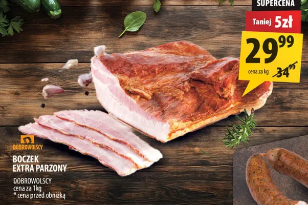 Boczek extra parzony Dobrowolscy promocja w Arhelan
