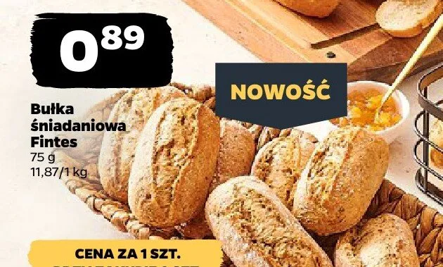 Bułka śniadaniowa Fintės promocja w Netto