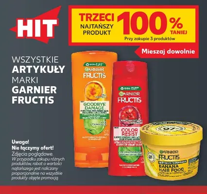 Maska do włosów Garnier Fructis Banana Hair Food promocja w Kaufland