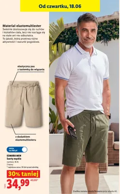 Szorty męskie Esmara Men promocja w Lidl