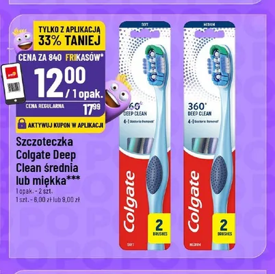 Szczoteczka do zębów Colgate Deep Clean średnia promocja w POLOmarket