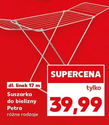 Suszarka do bielizny Petra, różne rodzaje promocja w Kaufland