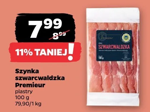 Szynka szwarcwaldzka Premieur plastry promocja w Netto