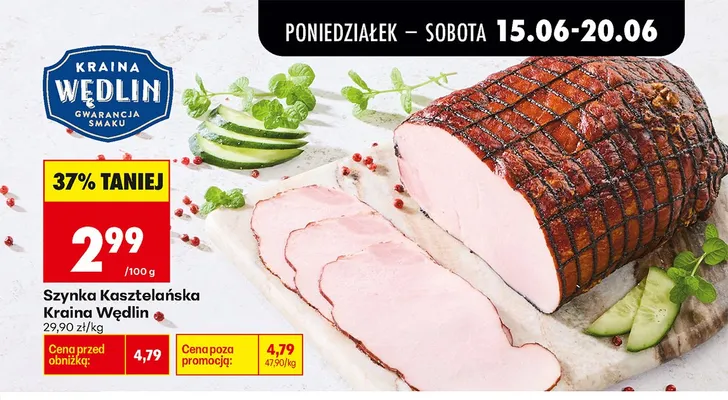 Szynka Kasztelańska Kraina Wędlin promocja w Biedronka