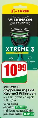 Maszynki do golenia męskie Xtreme3 Wilkinson promocja w Dino