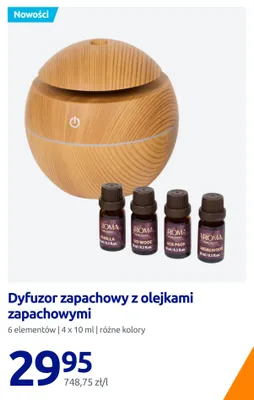 Dyfuzor zapachowy z olejkami zapachowymi Roma Home Scent promocja w Action