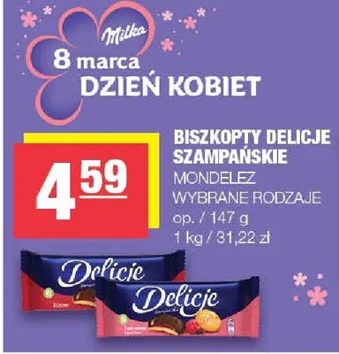 Biszkopty Delicje szampańskie promocja w SPAR
