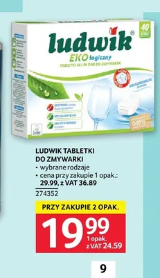 Tabletki do zmywarki Ludwik Eko promocja w Selgros