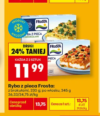 Ryba z pieca z brokułami Frosta promocja w Biedronka