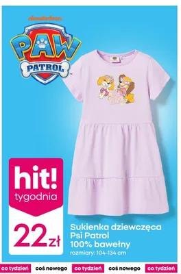 Sukienka dziewczęca 100% bawełny promocja w Pepco