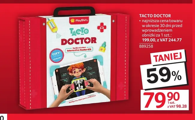 Zestaw interaktywny Tacto Doctor PlayShifu promocja w Selgros