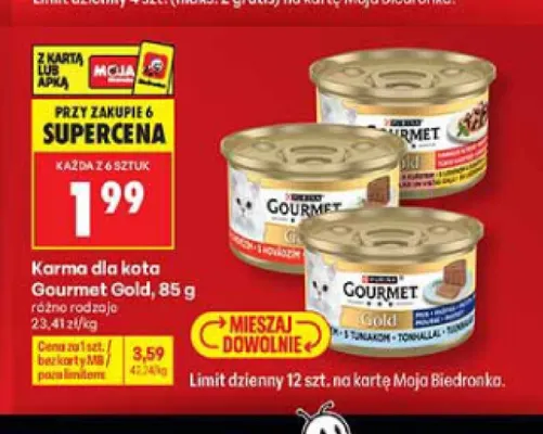 Karma dla kota Gourmet Gold promocja w Biedronka
