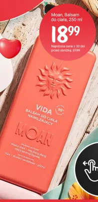 Balsam do ciała nawilżający Moan Vida promocja w Rossmann