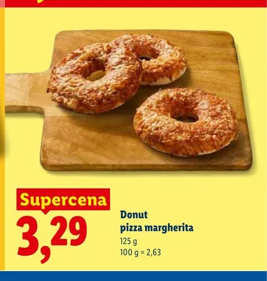 Donut pizza margherita promocja w Lidl