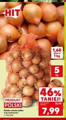 Cebula żółta polska promocja w Kaufland