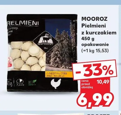 Pielmieni z kurczakiem Mooroz promocja w Kaufland